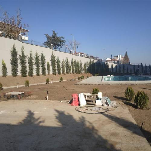 Reform yapı İnşaatı devam eden Peyzaj projesi